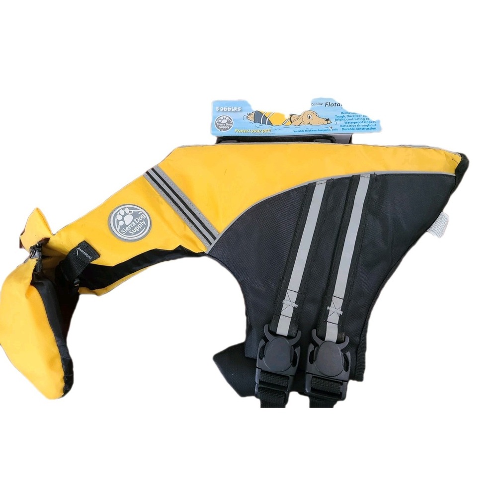DOGGLES Yellow Small Dog Life Jacket SMALL New